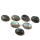 6 Pcs Labradorite Smooth Cabochon Spectrolite - Oval Shape Multi Fire Loose Gemstone -9mmx7mm  LGS150 - Tucson Beads
