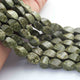 1  Strand  Green Agate Faceted Briolettes  - Fancy Shape Briolettes 13mmx5mm- 10.5Inches BR01518 - Tucson Beads