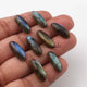 23  Pcs Labradorite Smooth Cabochon Spectrolite - Rectangle Shape Multi Fire Loose Gemstone -18mmx6mm  LGS149 - Tucson Beads