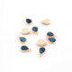 10 Pcs Mystic Druzy Pear Drop Pendant, 24k Gold Plated, Titanium Pendant, Bezel Pendant 10mmX6mm PC1009 - Tucson Beads
