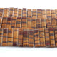 1  Strand Brown Tiger Eye  Faceted Briolettes  - Rectangle Briolettes-19mmx6mm-28mmx5mm  9.5 Inches BR01522 - Tucson Beads