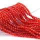 1 Strand Finest Quality Carnelian Faceted Briolettes- Coin Beads 4mm 12.5 Inch BR0981 - Tucson Beads
