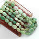 1 Long Strand Bio Chrysoprase  Faceted Briolettes -Oval Shape  Briolettes 9mmx7mm-17mmx11mm  8 Inches BR0918 - Tucson Beads