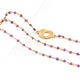 Amethyst Chain Necklace - Faceted Sparkly Necklace ,Tiny Beaded 2mm, Necklace -27"Long GPC1342 - Tucson Beads
