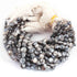 1 Strand Grey Silverite Faceted Briolettes - Coin Shape Beads 7mmx7mm-10mmx7mm 8.5 Inches BR2767