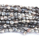 1 Strand Grey Silverite Faceted Briolettes - Coin Shape Beads 7mmx7mm-10mmx7mm 8.5 Inches BR2767 - Tucson Beads