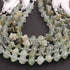 1 Strand Prehnite Faceted Briolettes -Fancy Shape  Briolettes  7mmx8mm 9 Inches BR01516