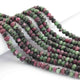 1 Strand Ruby Zosite Faceted Rondelles-Gemstone Beads 7 mm -14 Inch BR0914 - Tucson Beads