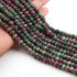1 Strand Ruby Zosite Faceted  Gemstone Rondelles- 7 mm -14 Inch BR0914
