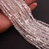 1 Strand Finest Quality Crystal Quartz Faceted Coin Briolettes-  Coin Beads 5mm 12.5 Inch BR0998