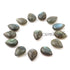 29 Pcs Amazing Labradorite Smooth Cabochon Spectrolite - Pear Shape Multi Fire Loose Gemstone -15mmx10mm  LGS168