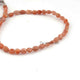 1 Long Sunstone Smooth  Briolettes -Oval Shape Briolettes  4mm 8.5 Inches BR655 - Tucson Beads