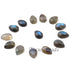 25  Pcs Amazing Labradorite Smooth Cabochon Spectrolite - Pear Shape Multi Fire Loose Gemstone -14mmx10mm-10mmx7mm  LGS161