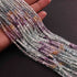 1 Strand Finest Quality Multi  Flourite Faceted Coin Briolettes-  Coin Beads 4mm 12.5 Inch BR01002