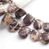 1 Strand Shaded Chocolate Moonstone Faceted Briolettes - Semi Precious Stone Briolettes - 15mmx11mm-21mmx12mm-9Inch-BR01528
