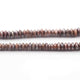 1 Strand chocolate moonstone silver coting  Faceted Rondelles - Center Drill Roundel Beads  6.5 Inches BR096 - Tucson Beads