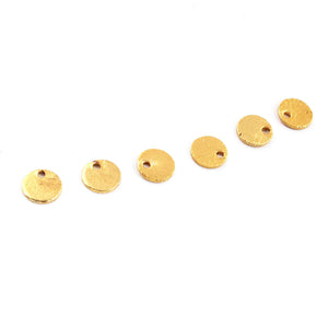 50 Pcs Gold Plated Copper Stamping Blanks , Round Charm Copper Discs Great For ,Jewelry Making Bulk Lot 6mm GPC468 - Tucson Beads