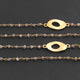 1 pcs Labradorite Chain Necklace - Faceted Sparkly Necklace ,Tiny Beaded 2mm, Necklace -36"Long GPC1346 - Tucson Beads
