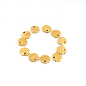 50 Pcs Gold Plated Copper Stamping Blanks , Round Charm Copper Discs Great For ,Jewelry Making Bulk Lot 6mm GPC468 - Tucson Beads