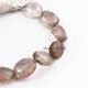 1  Strand Smoky Quartz Faceted  Briolettes -Oval Shape  Briolettes  12mmx10mm-14mmx17mm 8 Inches BR3527 - Tucson Beads
