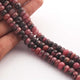 1 Long Strand  Rhodonite  Smooth Round Balls beads - Gemstone ball Beads 7mm-8mm 8 Inches BR929 - Tucson Beads