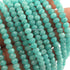 1 Strand Amazonite Faceted Rondelles - Roundel Beads 4mm 8.5 Inches BR3537