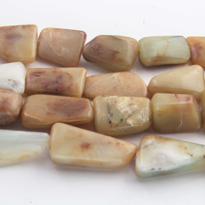 1 Strand Peru opal smooth  Briolettes - Assorted Briolettes -18mmx16mm-42mmx16mm -8 Inches BR928 - Tucson Beads