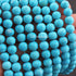 1 Strand Turquoise Stablized Faceted Round Ball  - Ball Beads 8mm 8 Inches BR3535