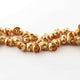 5 Strands Copper Half Cap 24K Gold Plated on Copper - Half Cap Beads 10mm 8 Inches GPC296 - Tucson Beads