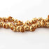 1 Strands 24k Gold Plated Copper Half Cap Beads, Designer Beads, Jewelry Making , 10mm, gpc1169