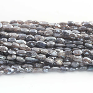 1 Strand Excellent Quality Labradorite Silver Coated Briolettes- Oval Shape Briolettes - 7mmx5mm-14mmx6mm - 12.5 Inches- BR946 - Tucson Beads