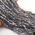 1 Strand Excellent Quality Labradorite Silver Coated Briolettes- Oval Shape Briolettes - 7mmx5mm-14mmx6mm - 12.5 Inches- BR946