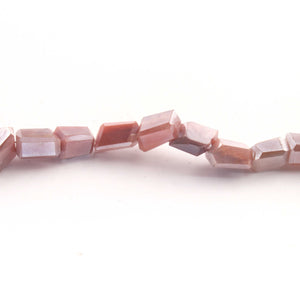 1 Strand Pink Silverite Faceted Briolettes -Fancy Briolettes 6mmx7mm-12mmx6mm 8 Inches BR941 - Tucson Beads