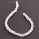 1 Strand White Agate Faceted Cube Beads Briolettes - Box Shape Beads 6mm-8mm 8 inches BR3580 - Tucson Beads