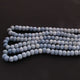 1 Strand Blue Oregon Smooth Round Beads  - Blue Opal Rondelles 7mm 16 Inches BR948 - Tucson Beads