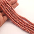 1 Long Strand Peach Moonstone Silver Coated Faceted Round Balls beads - Gemstone ball Beads 6mm-7mm 15 Inches BR959