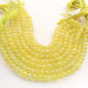 1 Long Strand Lemon Quartz Smooth Round Balls beads - Gemstone ball Beads 6-7mm 8 Inches BR952 - Tucson Beads