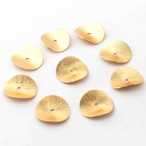 1 Strand 24k Gold Plated Copper Wave Disc Beads, Chips Beads, Copper Potato Chips, Jewelry Making Tools, 20mm, gpc1147 - Tucson Beads