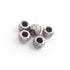1 Pc Three Step Pave Diamond 925 Sterling Silver Rondelles Beads - 6mm PDC883