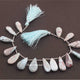 1 Strand Larimar Pear Smooth  Briolettes - Briolettes Beads 23mmx11mm-30mmx24mm 9 Inch Long BR3340 - Tucson Beads