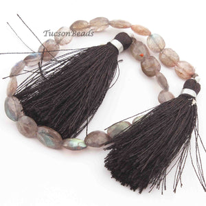 1 Strand Labradorite Faceted Oval Briolettes - Labradorite Oval 8 Inchs 6mmx8mm-6mmx10mm BR3566 - Tucson Beads
