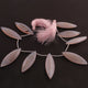 1  Strand  Rose Pink  Chalcedony Smooth  Briolettes - Marquise Shape Briolettes - 39mmx14mm-42mmx4mm - 7 Inches BR972 - Tucson Beads