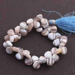1 Strand Bolder Opal Smooth Heart Shape Beads Briolettes 9mm-10mm 8 Inches BR3507 - Tucson Beads