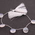 1 Strand Natural Chalcedony  Round Shape Briolettes -  Round Shape Briolettes 16mmx16mm 7.5 inches BR3506