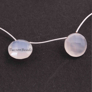 1 Strand Natural Chalcedony  Round Shape Briolettes -  Round Shape Briolettes 16mmx16mm 7.5 inches BR3506 - Tucson Beads
