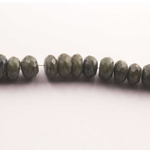 1 Strand Vessonite Faceted Briolettes  - Vessonite Rondelles,Vassonite Faceted Beads 11mm 7 Inches BR973 - Tucson Beads