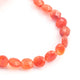1 Strand Carnelian Faceted  Briolettes - Coin Shape Beads 8mm-9mm 8 Inches BR988 - Tucson Beads