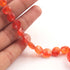 1 Strand Carnelian Faceted  Briolettes - Coin Shape Beads 8mm-9mm 8 Inches BR988