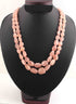 745 Carats 2 Strands Of Precious Genuine Morganite Necklace - Smooth oval  Beads -  Rare & Natural Necklace - Stunning Elegant Necklace BRU198