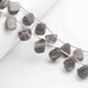 1  Long Strand  Black Rutile Faceted Briolettes - Fancy Shape Briolettes -14mmx10mm-12mmx10mm - 8.5 Inches BR01732 - Tucson Beads
